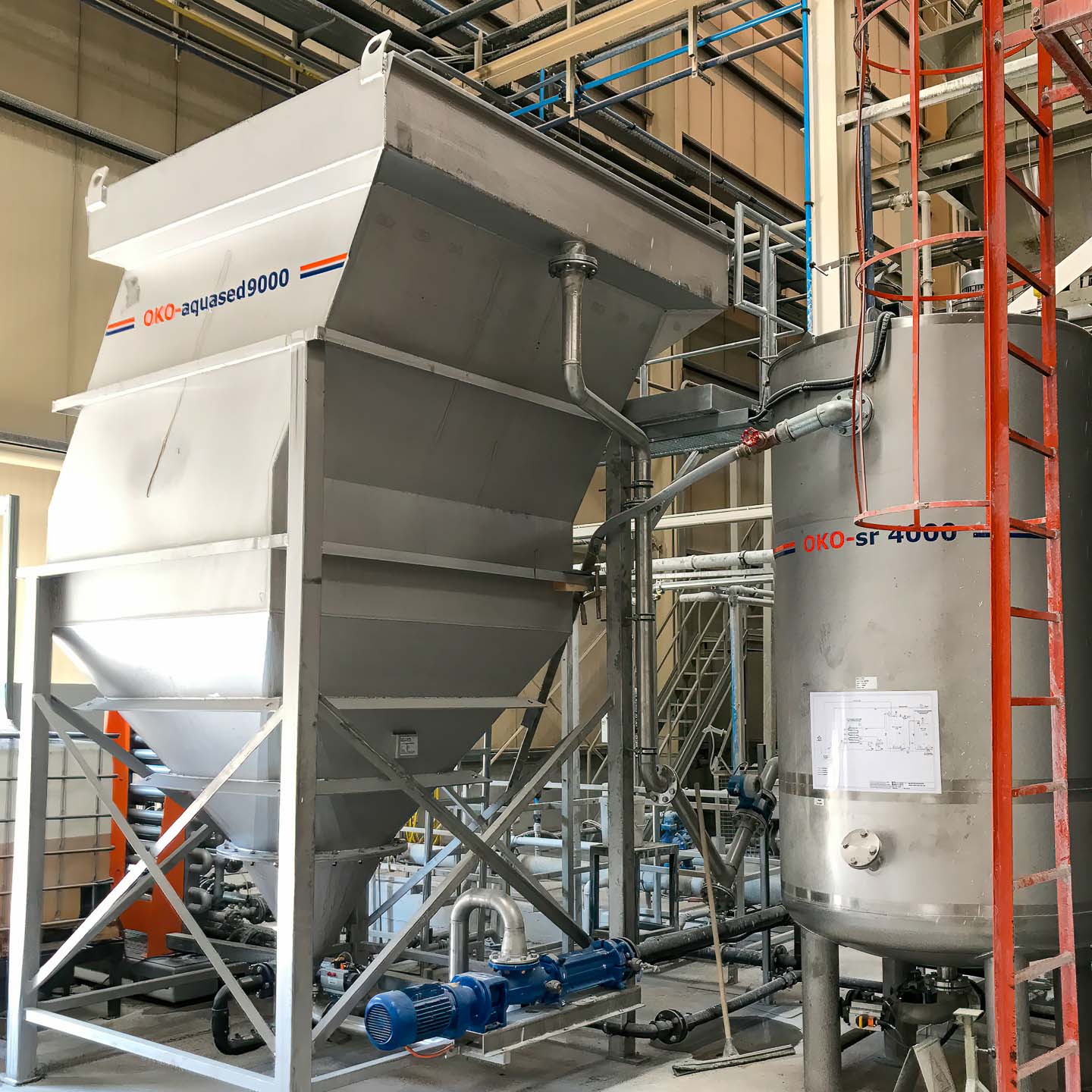 Schrägklärer Abwasser Sedimentation Schlammtrennung OKO-aquased Schrägklärer Abwasser Sedimentation Schlammtrennung OKO-aquased
