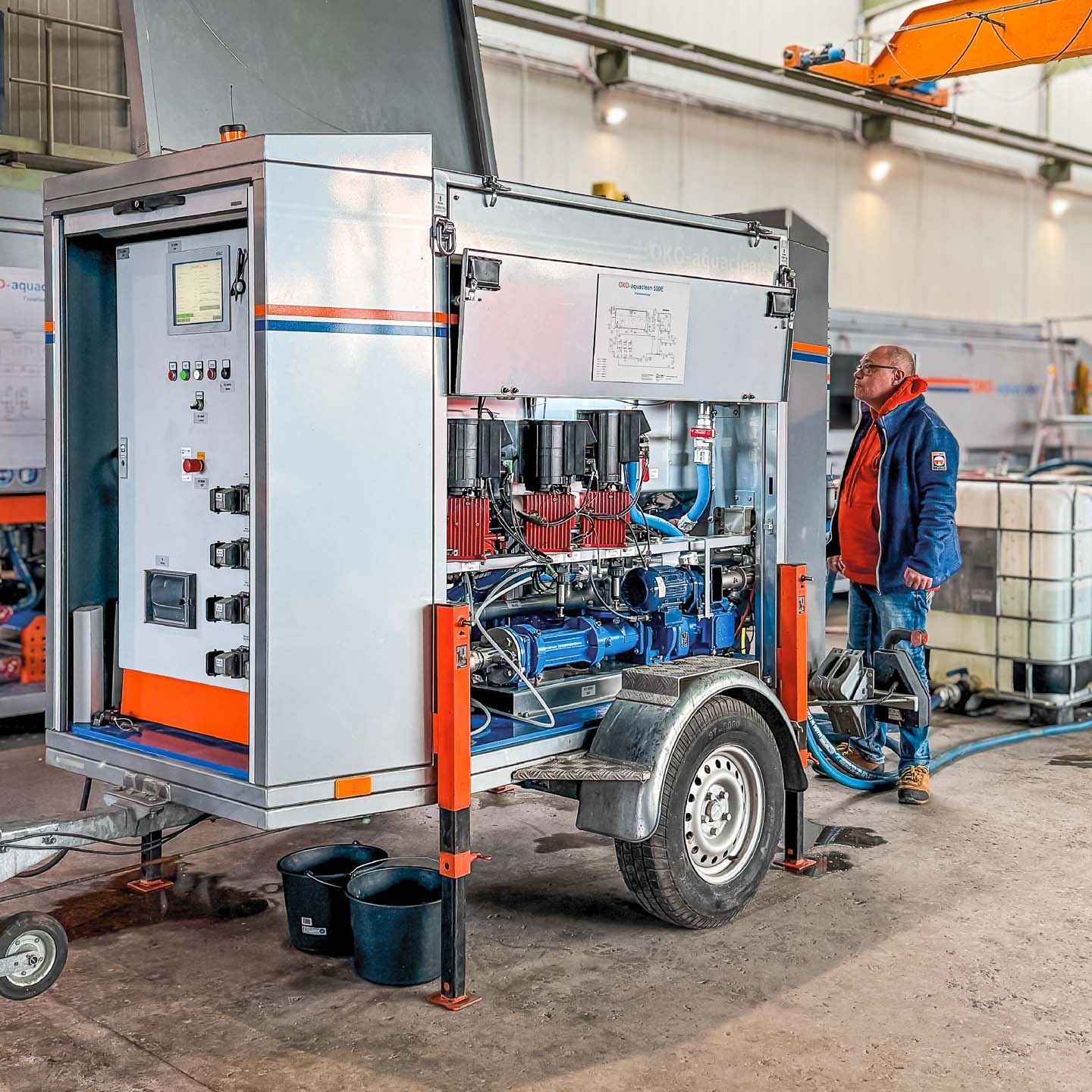 mobiler Ölabscheider für Abwasserbehandlung OKO-aquaclean mobiler Ölabscheider für Abwasserbehandlung OKO-aquaclean